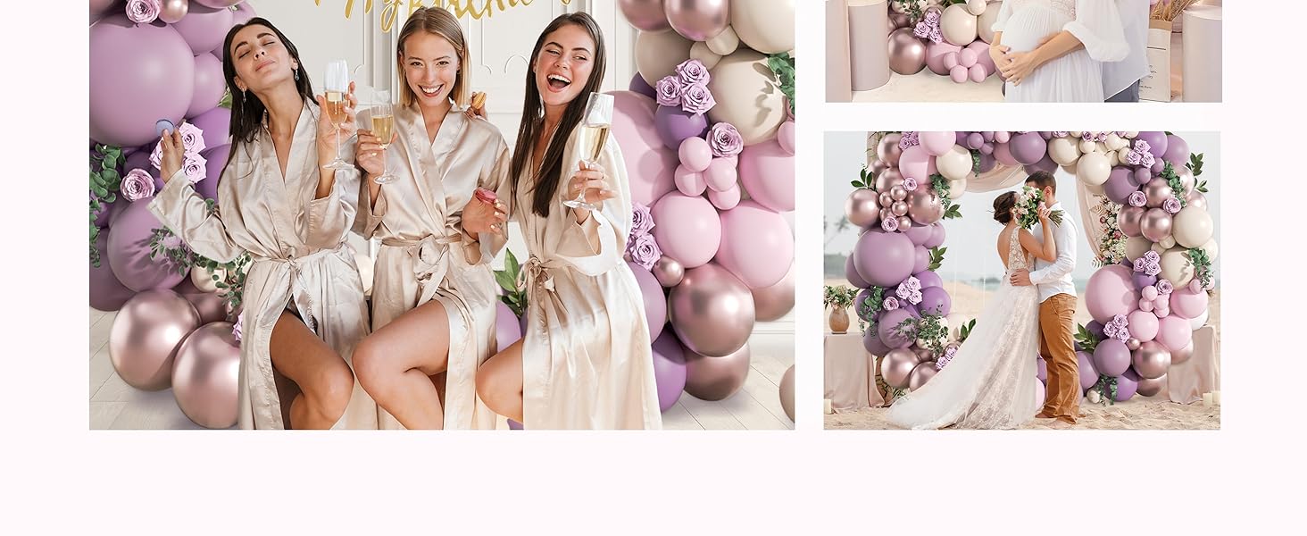 purple balloons