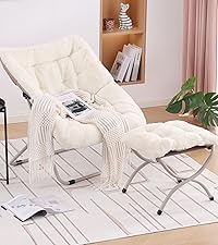 Comfy Saucer Chair with Ottoman