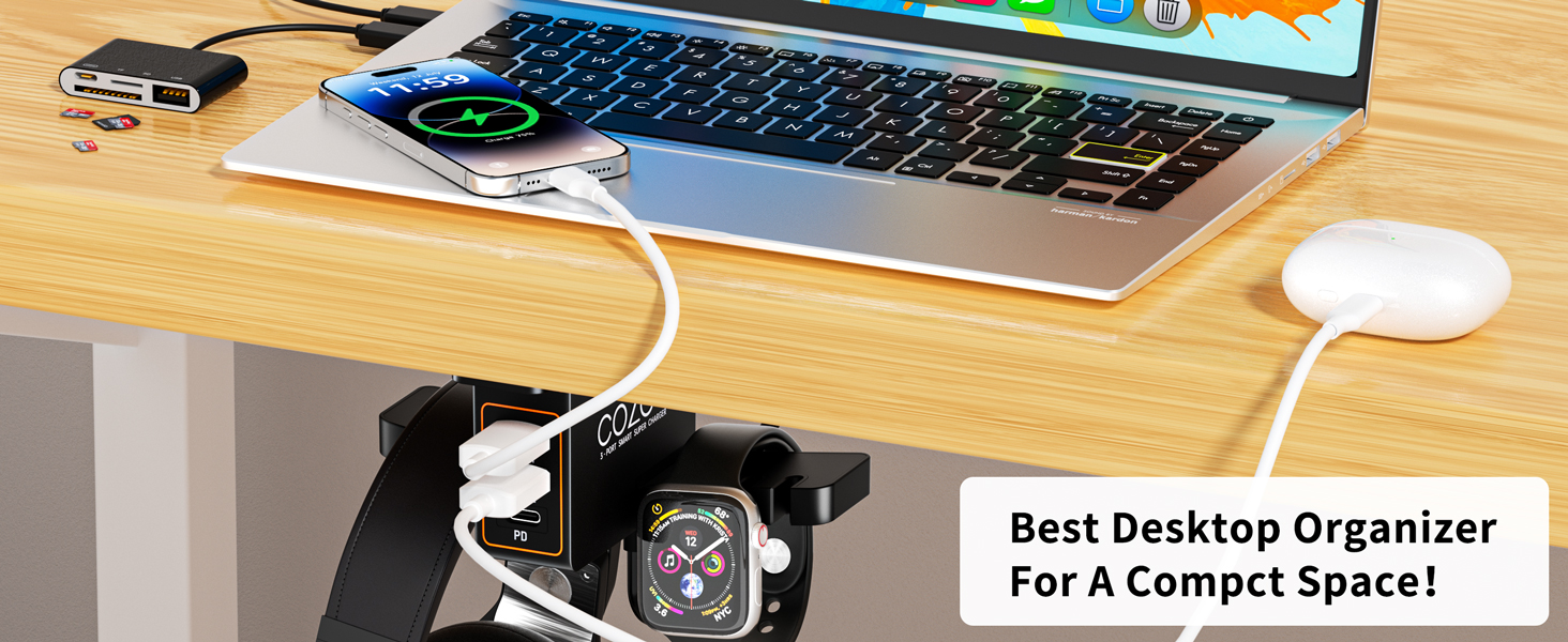 under desk headset stands