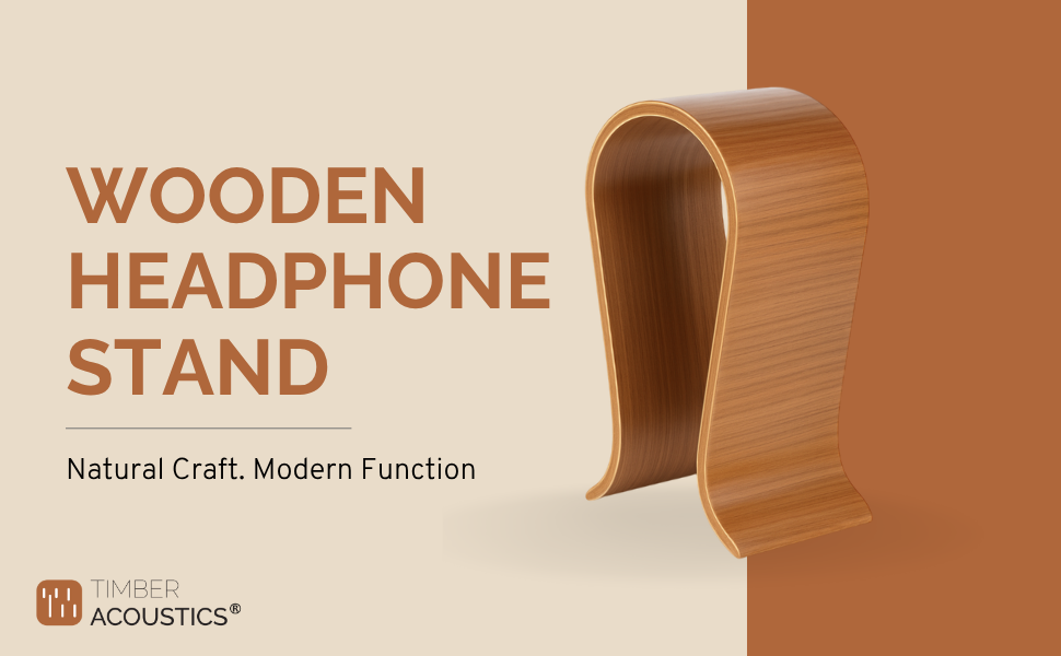 Wooden Headphone Stand