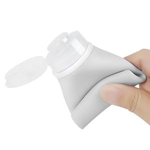 100% food grade silicone, soft, flexible, squeezeable and refillable