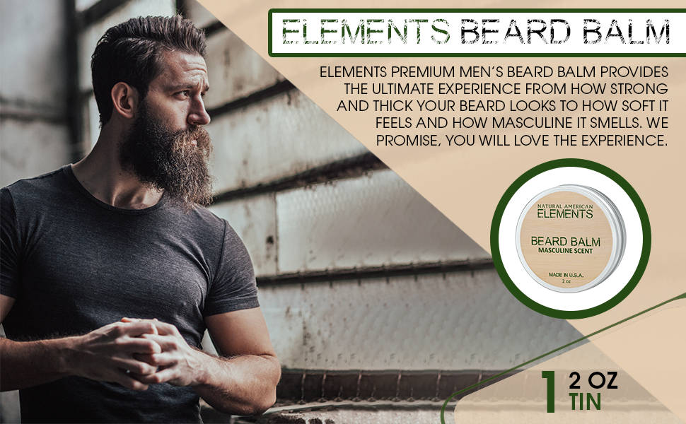 Elements Beard Balm - 2 Oz tin