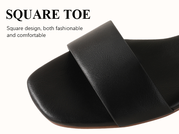 【anuke】square ecoleather sandals 38size ànuke online store（アンヌーク） / Square Ecoleather