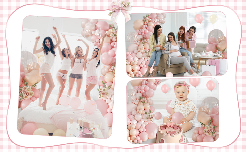 Dusty Pink Balloon Arch Kit