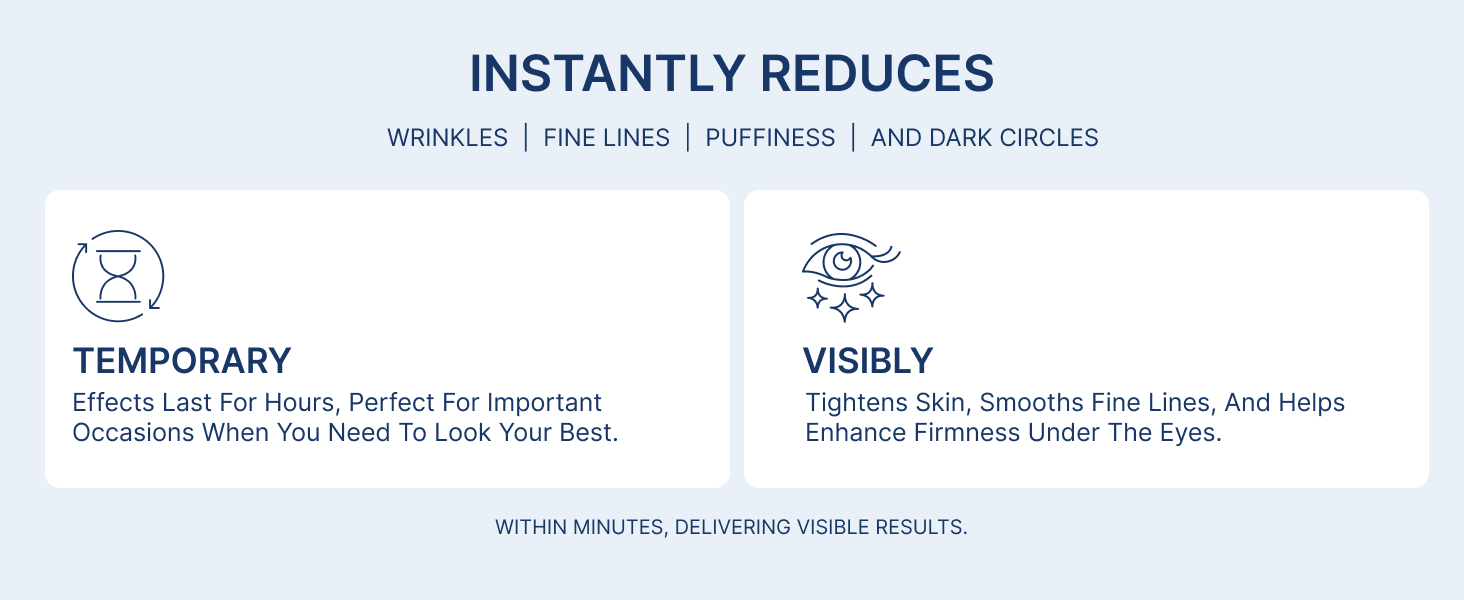 Instant Eye Serum for Under Eye Bags, Puffiness, Dark Circles, Fine Lines & Wrinkle