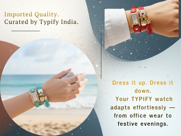 leather strap bracelet watch