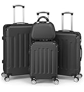LEADZM Reisekoffer Set 3 Teilig + 4 Rollen + Zahlenschloss | Silbergrau für Business Reisen (Style 1)  
LEADZM ABS Reise 75accbb2 018a 4a5a 93c1 1ea6d030a083. AC SR166,182