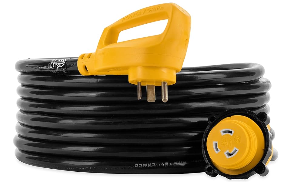 Camco PowerGrip Camper/RV 25Foot Extension Cord with 30M