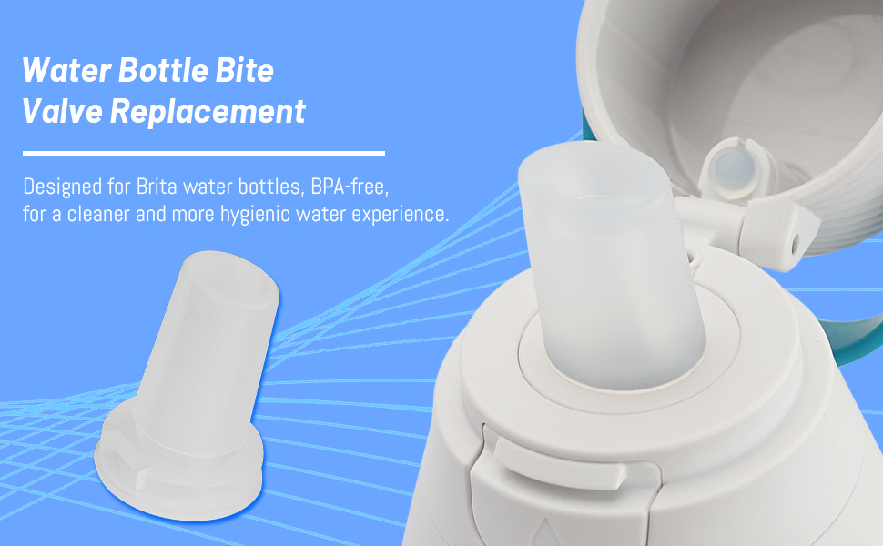 2 Pack Silicone Water Bottle Mouthpiece Replacement Water