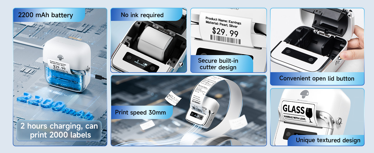 barcode printer address label printer label maker machine