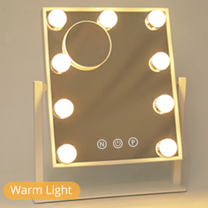 warm lighting makeup mirror
