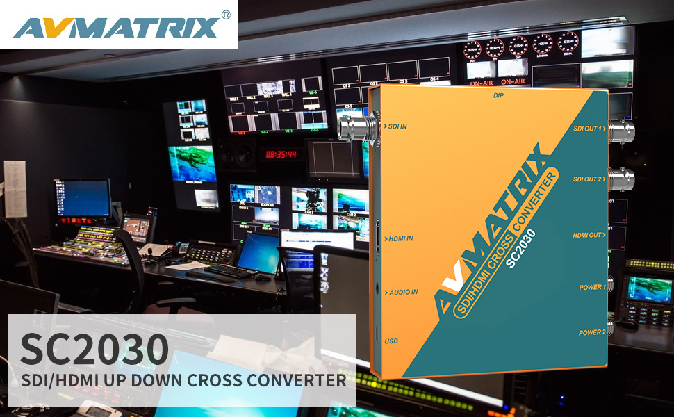 AVMATRIX SC2030 SDI to HDMI Signal Converter for Broadcasting and AV ...