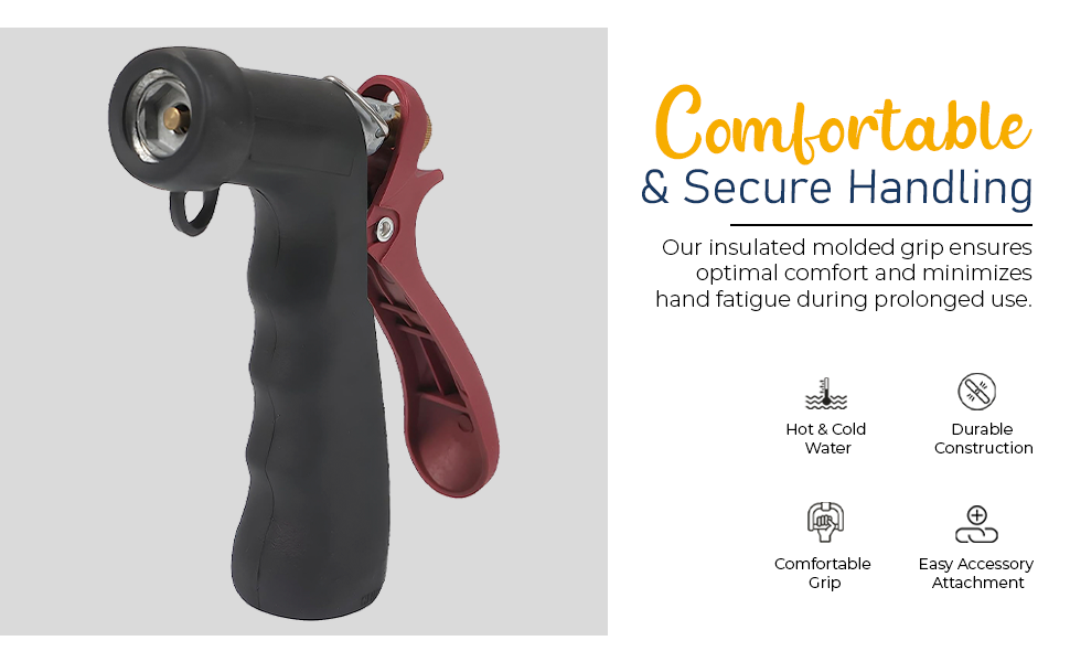 Industrial Hot or Cold Water Hose Nozzle