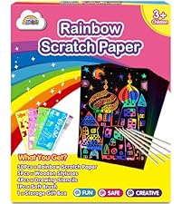 Rainbow scratch paper