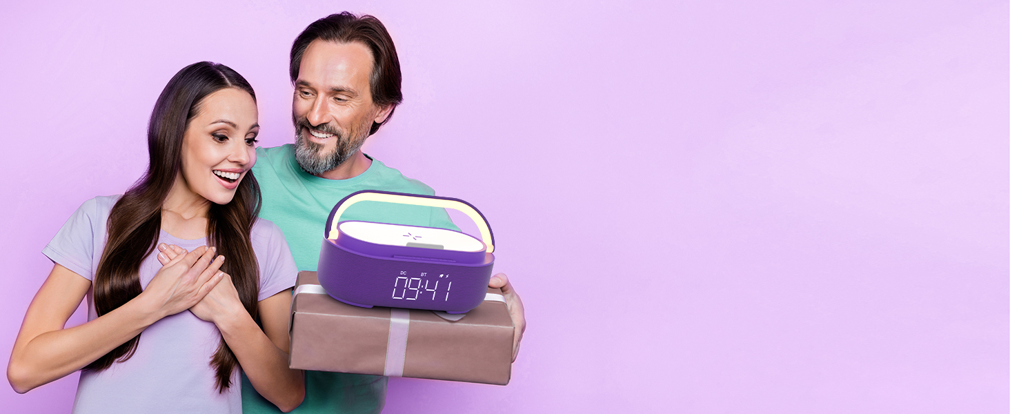 6 IN 1 Alarm Clock for Bedroom