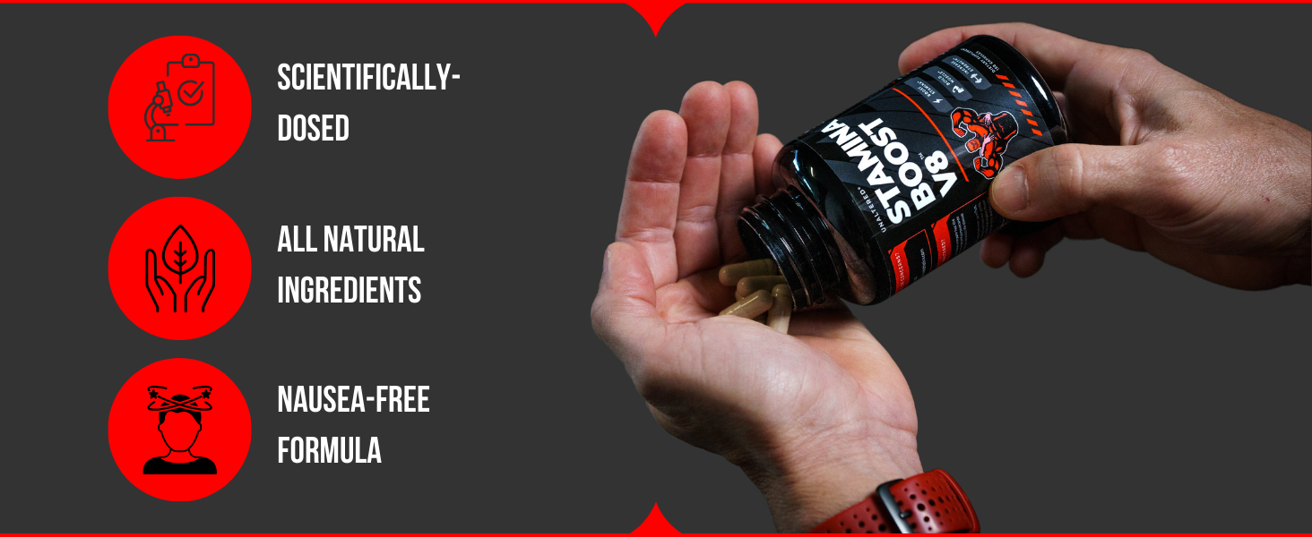 Features - Nausea-free formula, Scientifically-dosed, All natural ingredients