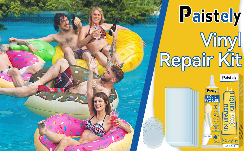 Pool Liner Patch Kit, Salt, Hot Water and UV Resistant Air