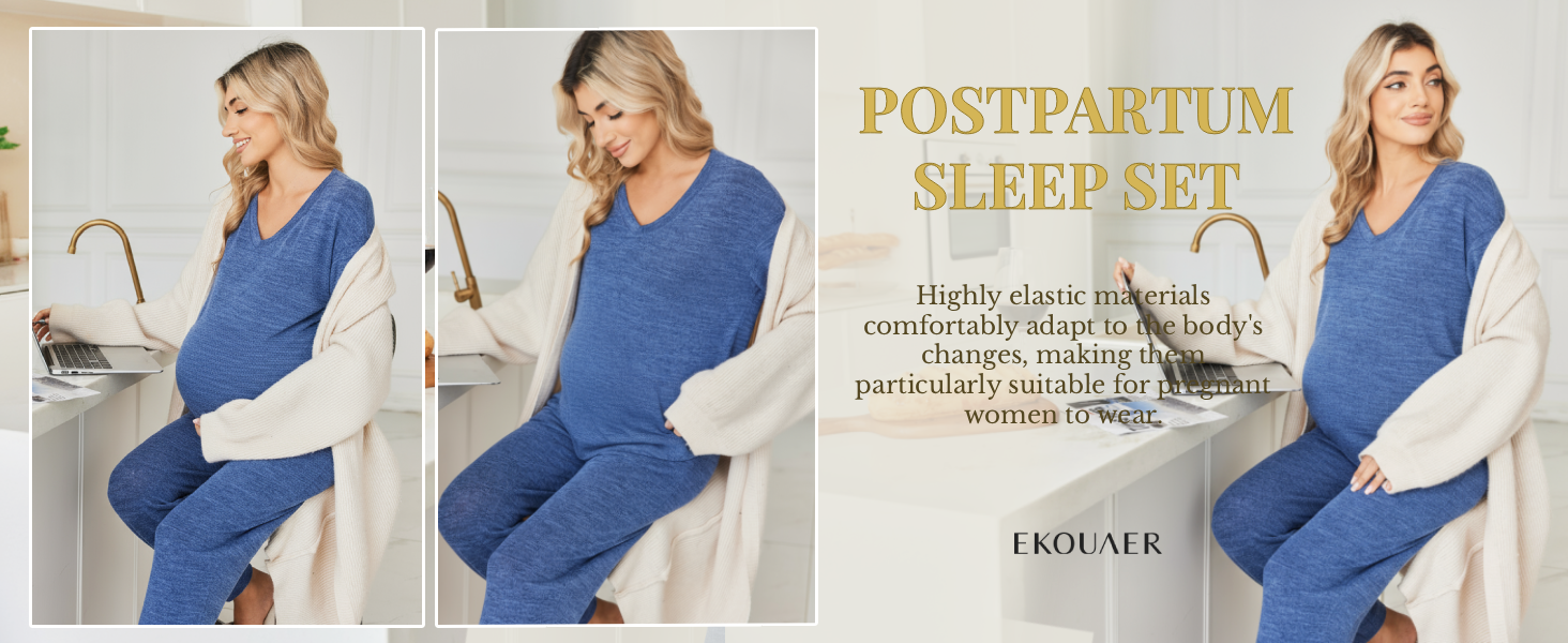 postpartum pajamas for women set