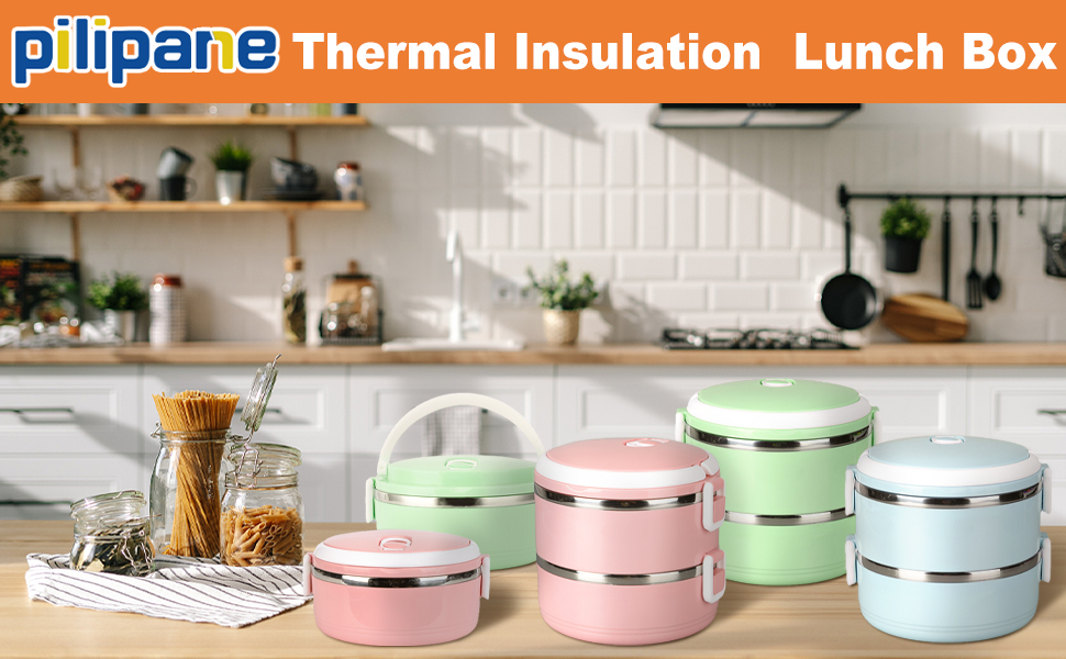 Portable Thermal Lunch Container, Food Container,Lunch Box, Thermal