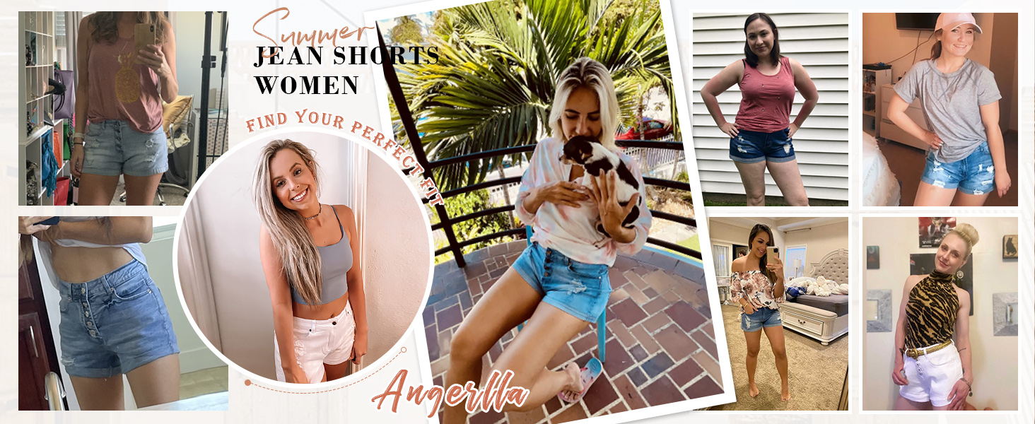 Angerella Womens Denim Shorts