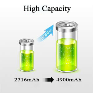 4900mah high capacity battery for iphone x