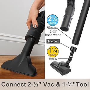 2.5" Vac to 1.25" Tool Adapter