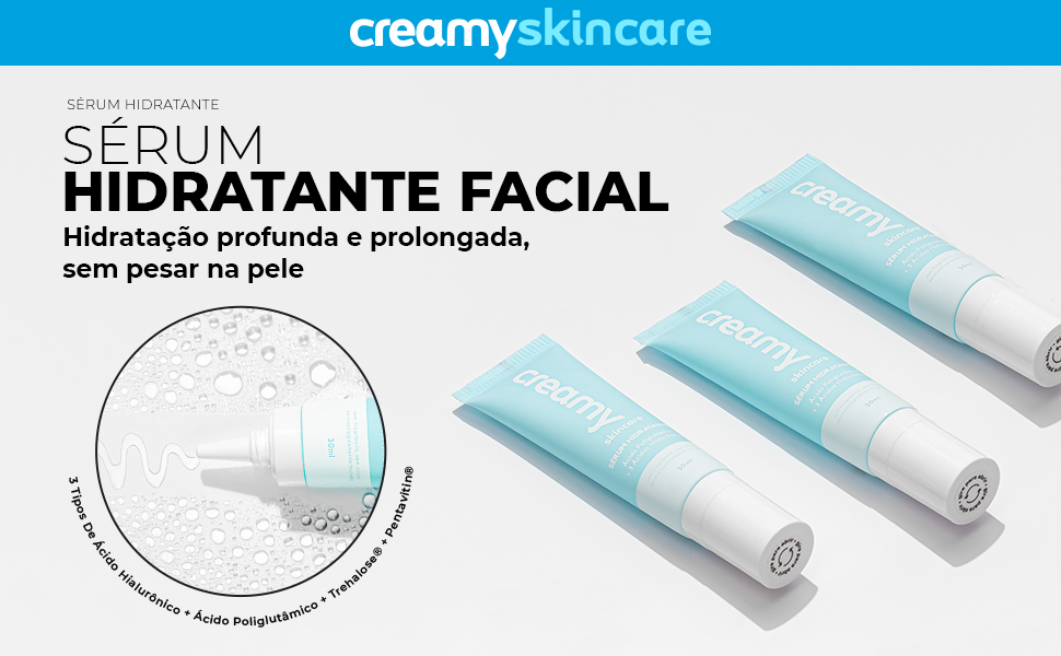 Sérum Hidratante Facial, hidratação profunda