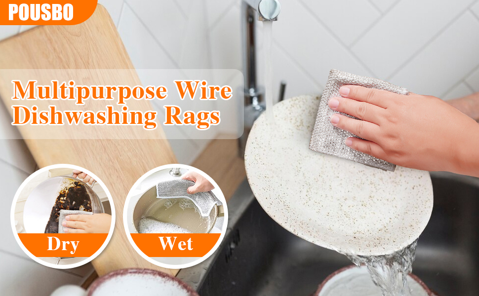 Multipurpose Wire Dishwashing Rags