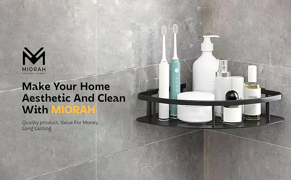 bathroom stick on shelf