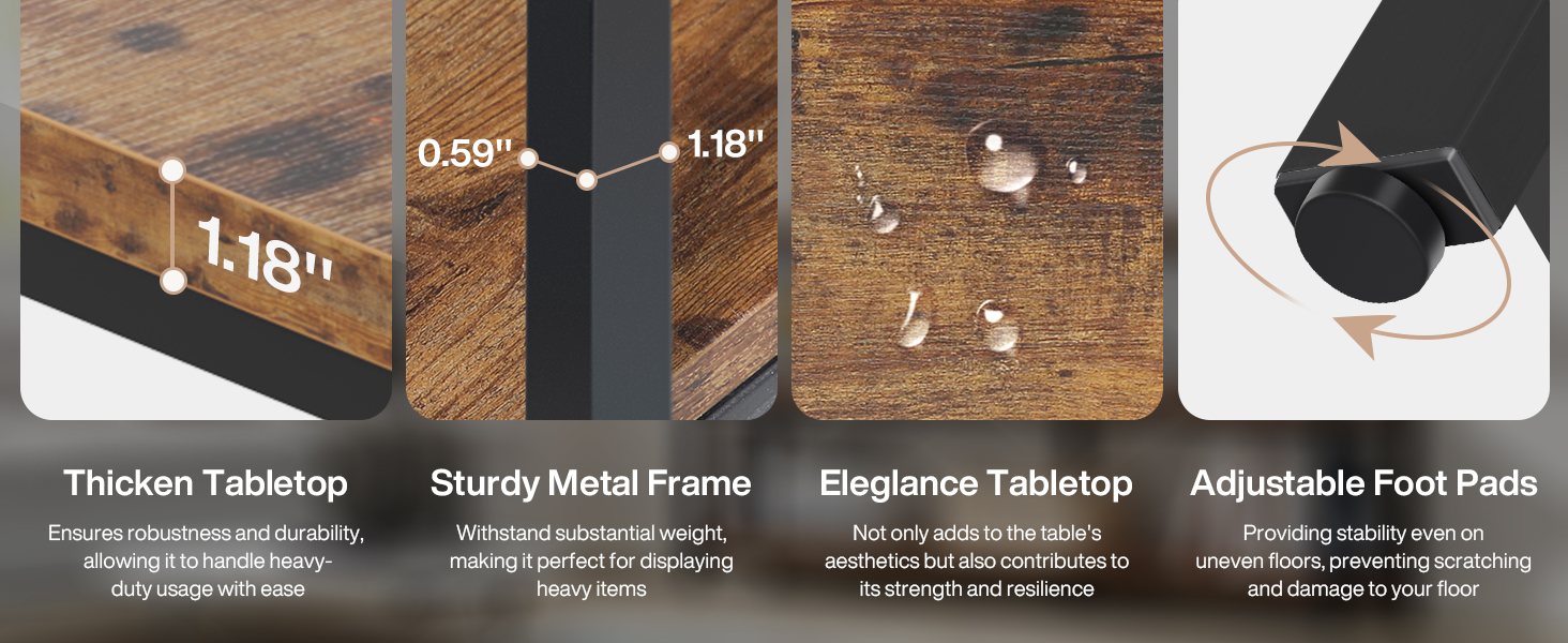 Tribesigns 55 Inches Long Sofa Table