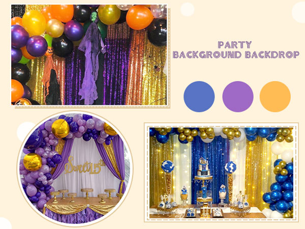 gold and purple party