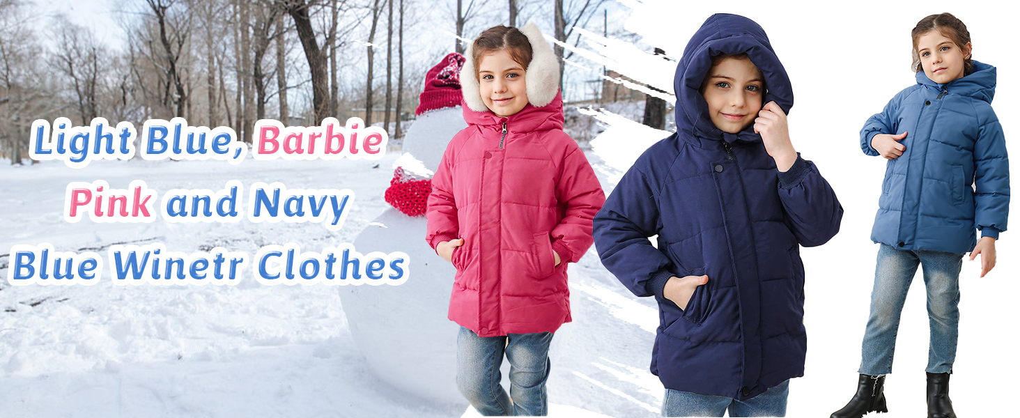 4t 5t girl winter coat todder boy pink puffer jacket size 4 5 kids warm fleece liner clothing