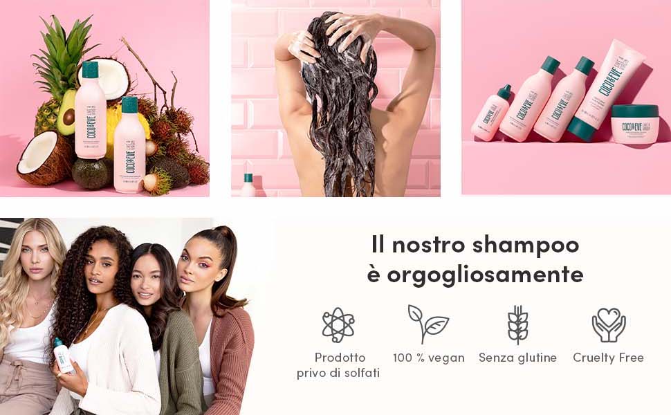 Coco & Eve Like A Virgin Shampoo super idratante Naturale, privo di