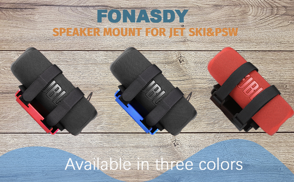 FONASDY Speaker Mount for PWC, Speaker Bracket for Jet Ski, Bluetooth Speaker