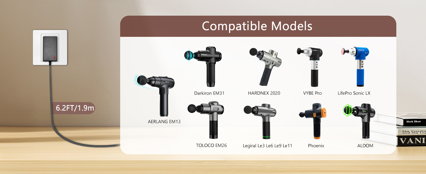 charger for massage gun