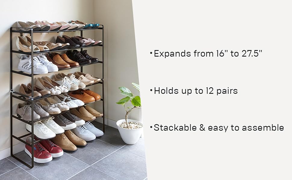Amazon.com: Yamazaki Home Frame Expandable Shoe Rack