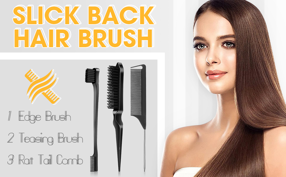 slick back hair brush