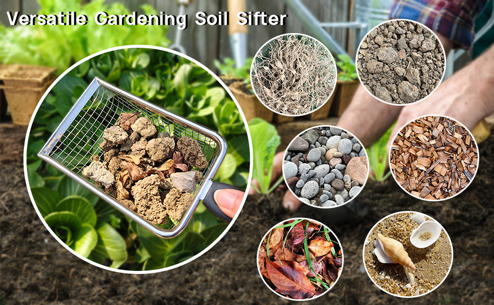 dirt sifter for gardening