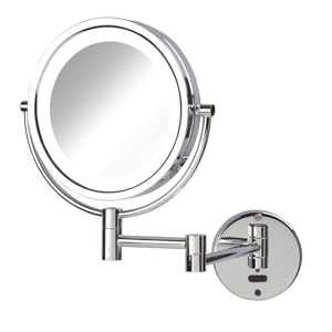 JRT9500CL Jerdon makeup mirror direct wire makeup mirror wall mount mirror for bathroom lighted