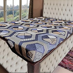 grey mattress cover geometric dark