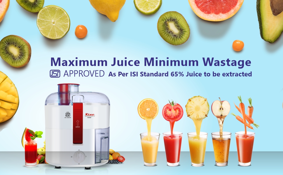 Rico Electric Juicer for All Fruits and Vegetables with Japanese