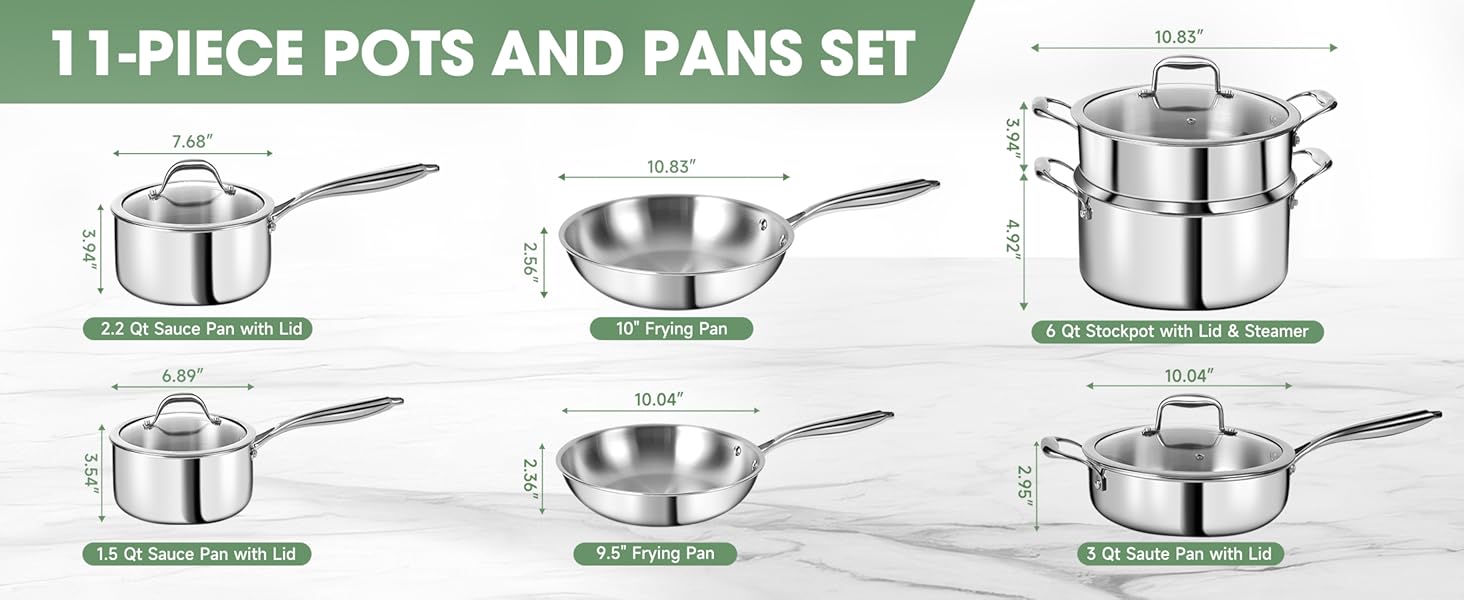 pots and pans set