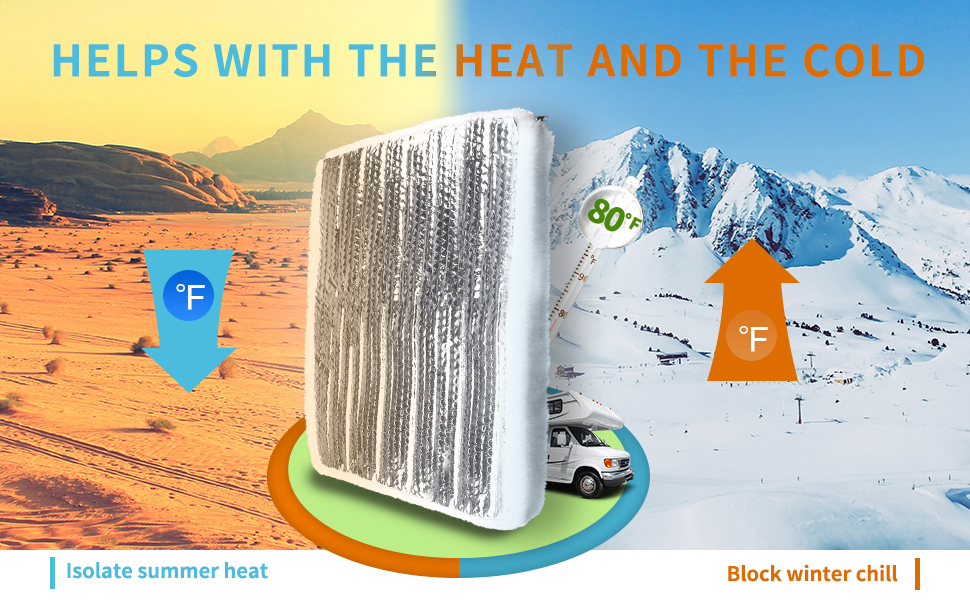 RVINGPRO RV Vent Insulator 14" x 22" x 3" RV Vent Pillow RV