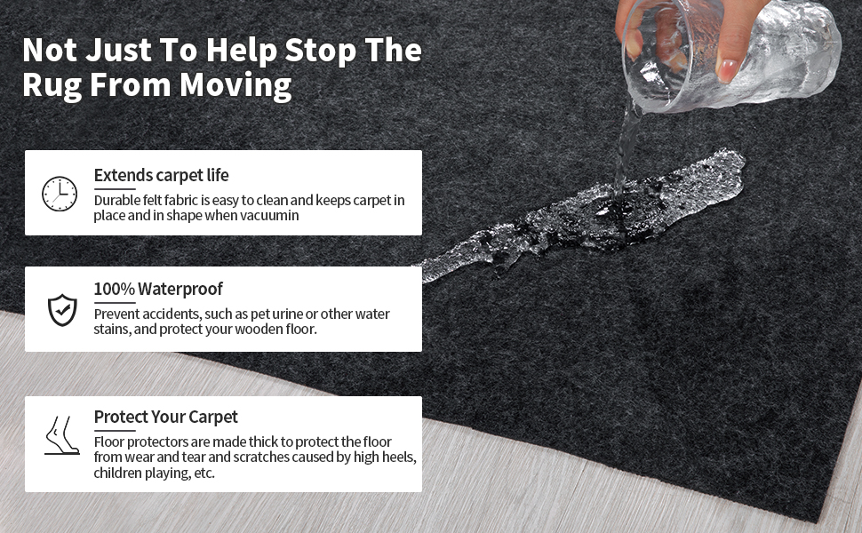 HOMBYS 100% Waterproof Non-Slip Rug Pad 8x10 for Oversized Area Rug
| Non Skid Carpet Pads for All Floors and Finish 75f6dae6 Afb8 4251 9f5a F4e14fa22fe0. CR0,0,970,600 PT0 SX970 V1