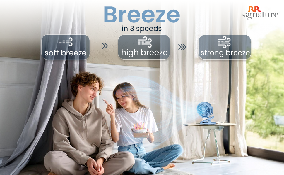Portable &amp; Personal High Speed Fan with 3 speed mode