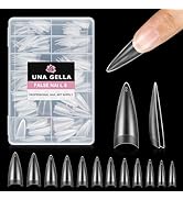ジェルネイル・ネイルシール BellaForma TOP CLEAR 2 & Extension Clear Amazon.com: UNA GELLA Almond Gel Nail Tips, 504PCS Pre
