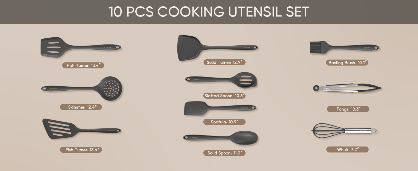 kitchen utensils set silicone cooking utensils set