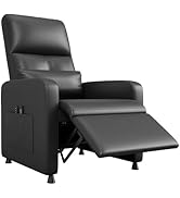 GarveeHome Power Recliner Chair, Adjustable Electric Recliner Ergonomic Overstuffed PU Leather Si...