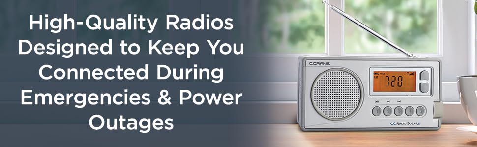 High-Quality Radios Designed to Keep You connected During Emergencies & Power Outages