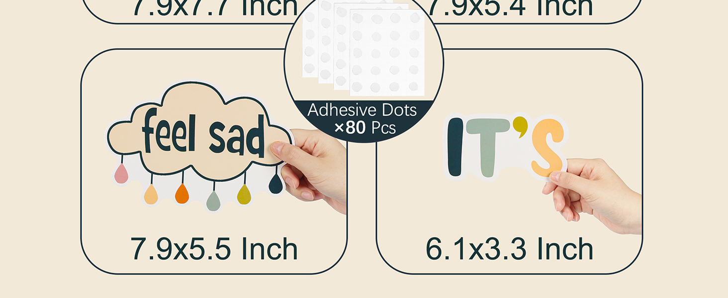 mental health bulletin board decoration set